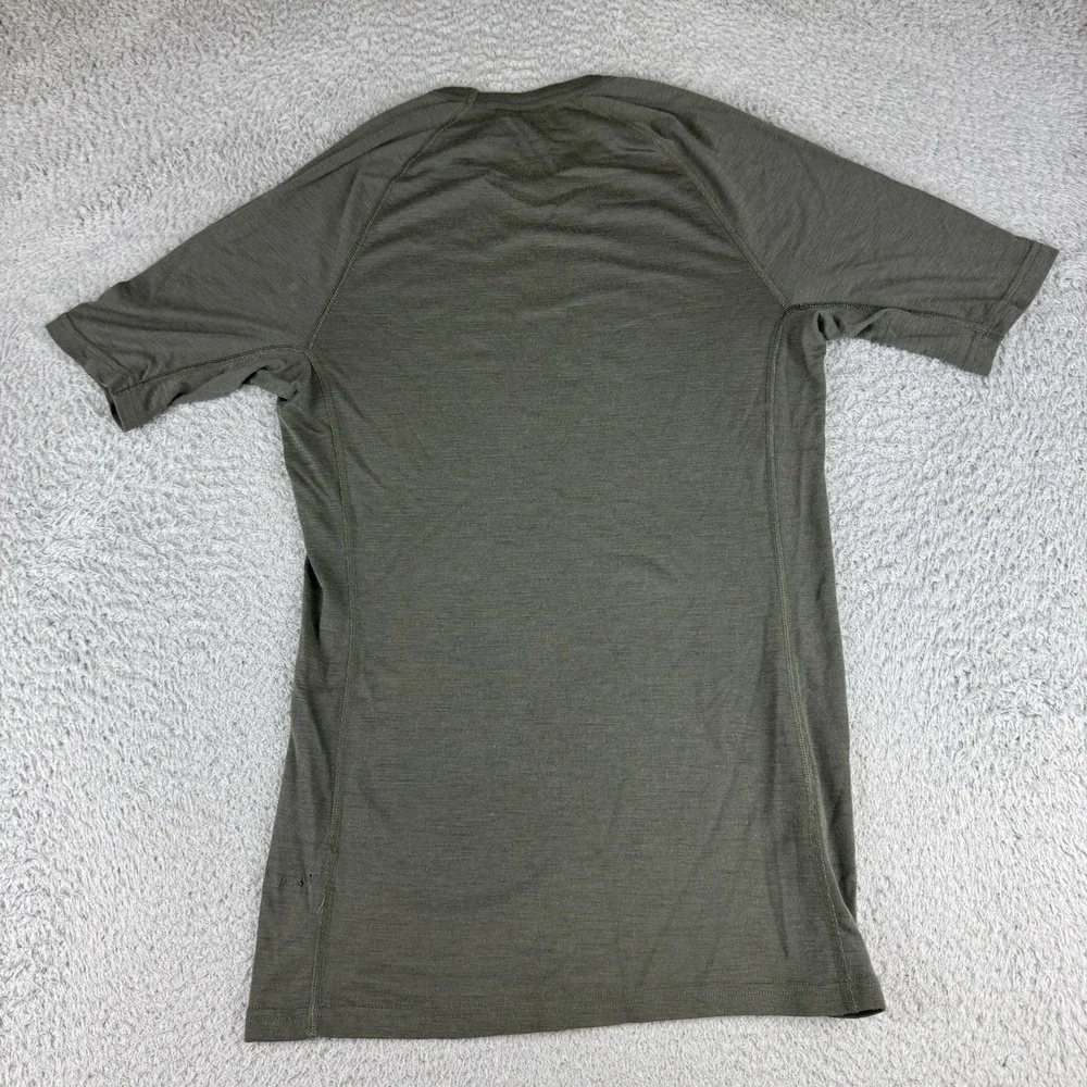 Icebreaker Shirt Mens M Green Bodyfit 200 Merino Wool Fitted Base Layer READ